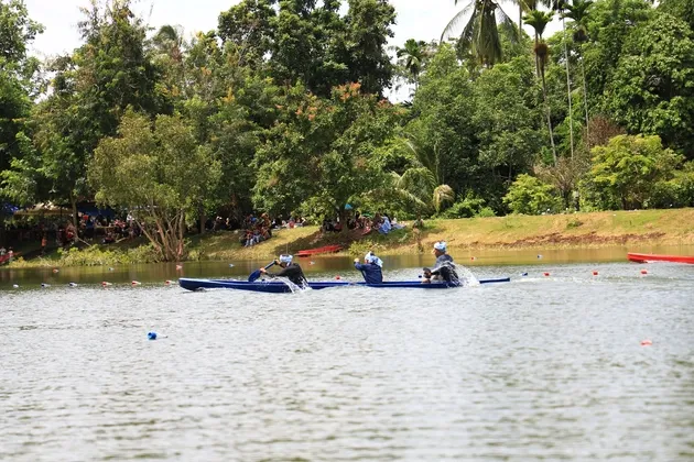 สีสันการแข่งขันเรือไม้โบราณ ศึกเจ้าสายน้ำบ้านพรุคัพ ครั้งที่ ๑ จ ยะลา