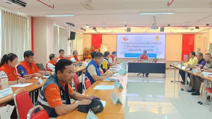 จังหวัดบุรีรัมย์ โดย สำนักงานป้องกันและบรรเทาสาธารณภัยจังหวัดบุรีรัมย์ เปิดการฝึกซ้อมรับมือภัยพิบัติครั้งใหญ่ เตรียมพร้อมรับมือแผ่นดินไหวและอัคคีภัย