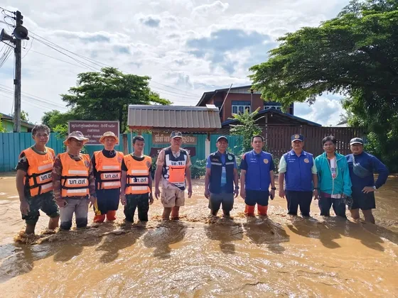 เทศบาลเมืองหล่มสัก วิกฤตอีกรอบหลังฝนตกหนักในพื้นที่ตอนเหนือเกิดน้ำป่าไหลหลากขณะนี้แม่น้ำป่าสักเริ่มล้นตลิ่ง