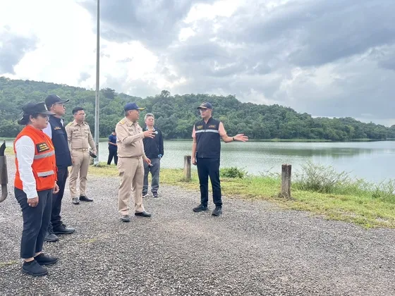 จ.ชัยภูมิ ลงพื้นที่ตรวจติดตามสถานการณ์ และการบริหารจัดการน้ำพื้นที่ อ.เมือง