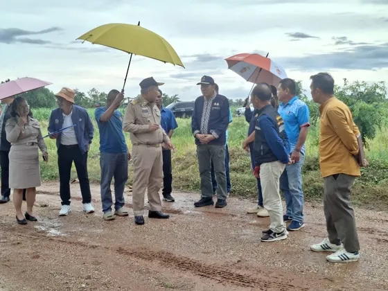 จ.ชัยภูมิ ลงพื้นที่ตรวจติดตามการบริหารจัดการน้ำและการระบายน้ำ รับมือฤดูฝน