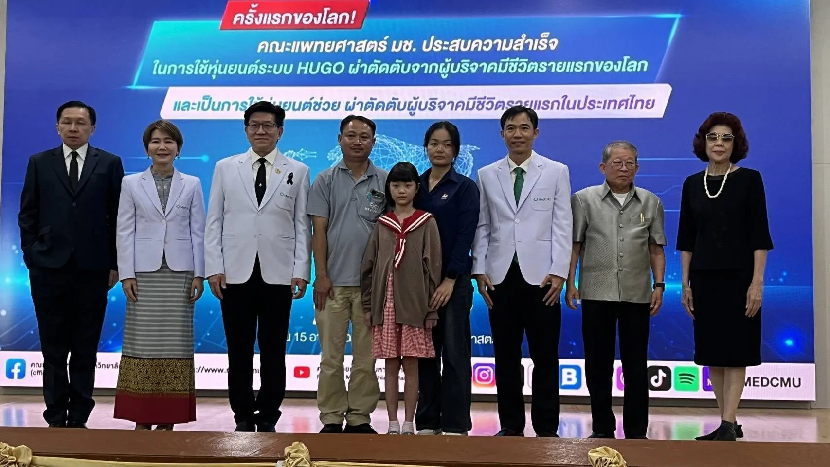 เชียงใหม่ – ไทยกระหึ่มโลก! แพทย์ มช. ใช้หุ่นยนต์ช่วยผ่าตัดตับจากผู้บริจาคมีชีวิตสำเร็จ ๒ รายแรก ยกระดับวงการแพทย์สากล