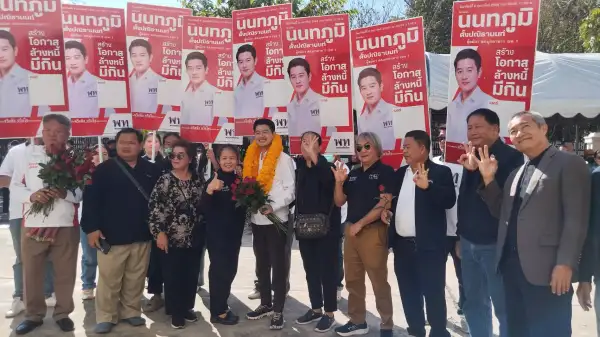 ภาพข่าว บรรยากาศการรับสมัคร สส. แบบแบ่งเขตเลือกตั้ง จังหวัดมุกดาหาร วันแรกคึกคัก - TIGER NEWS REPORT