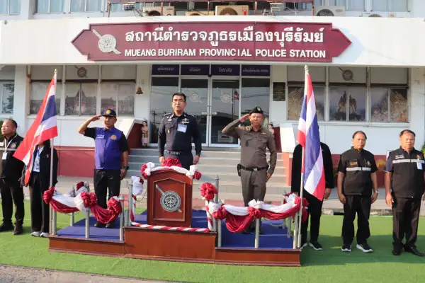 ภาพข่าว กกต.บุรีรัมย์ ผนึกกำลังปล่อยแถวกวาดล้างอาชญากรรม ป้องกันทุจริตเลือกตั้ง - TIGER NEWS REPORT