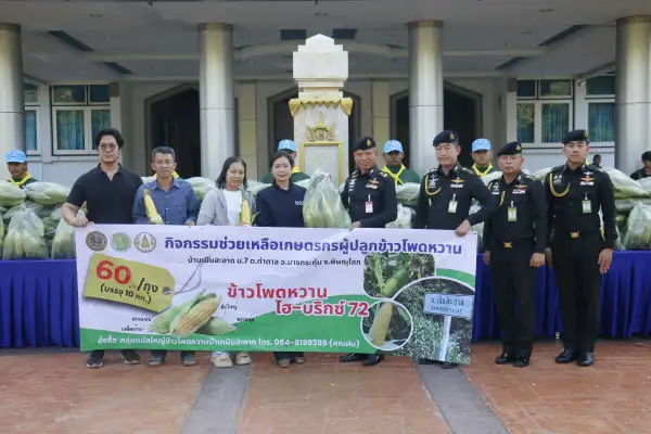 ภาพข่าว รองแม่ทัพภาคที่ 3 รับมอบข้าวโพดหวานจากเกษตรกรจังหวัดพิษณุโลก สนับสนุนผลผลิตทางการเกษตร ช่วยเหลือเกษตรกรที่ประสบปัญหาผลผลิตล้นตลาด - TIGER NEWS REPORT