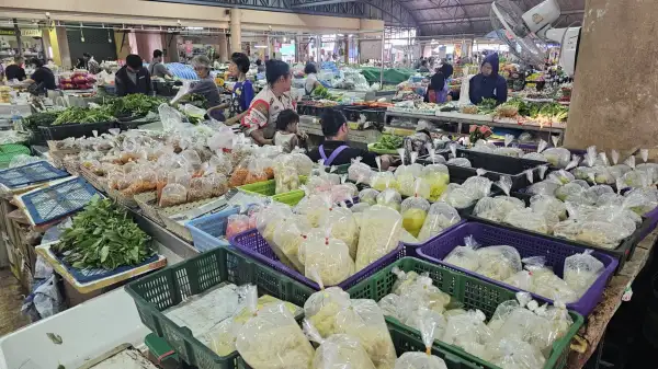 ภาพข่าว พังงา/ราคาพืชผัก ของแห้งขยับราคาแรงขึ้น สาเหตุจากสงครามตะวันออกกลางยืดเยื้อ พ่อค้า แม่ค้า หวั่นกระทบระยะยาว - TIGER NEWS REPORT